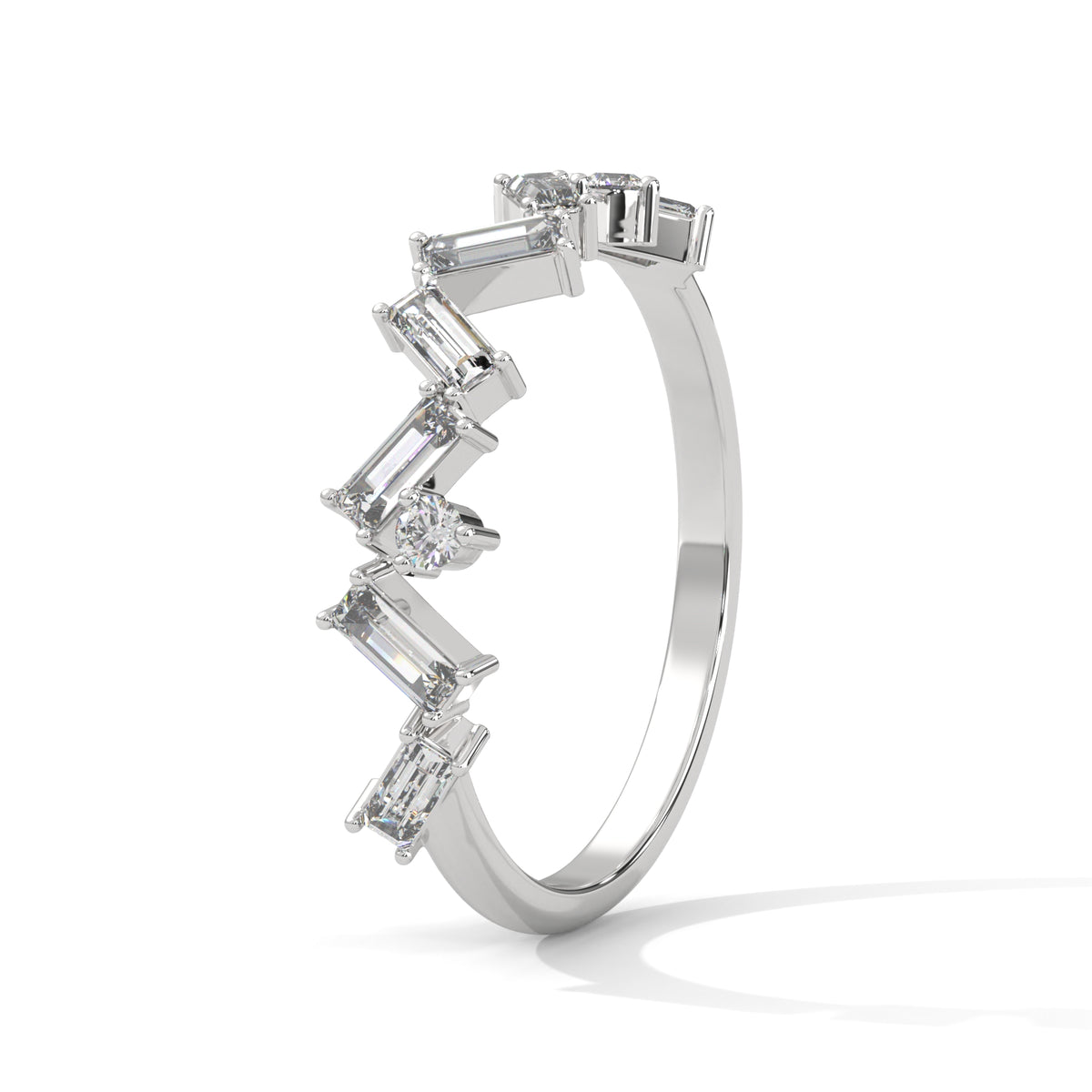 Scattered Baguette Constellation Ring