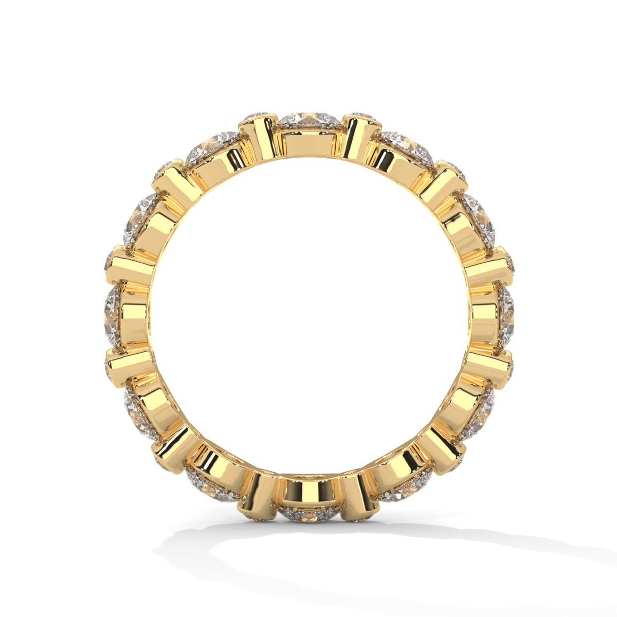 Bubble Bezel Eternity Ring