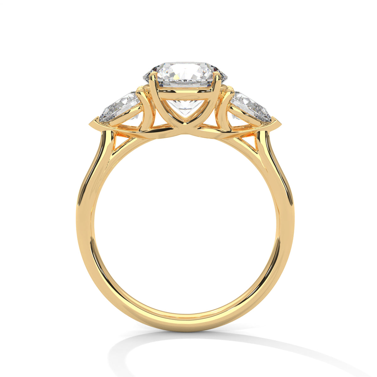 Celestial Trio Solitaire Ring