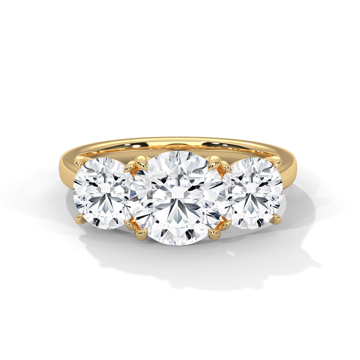 Trio Brilliance Solitaire Ring