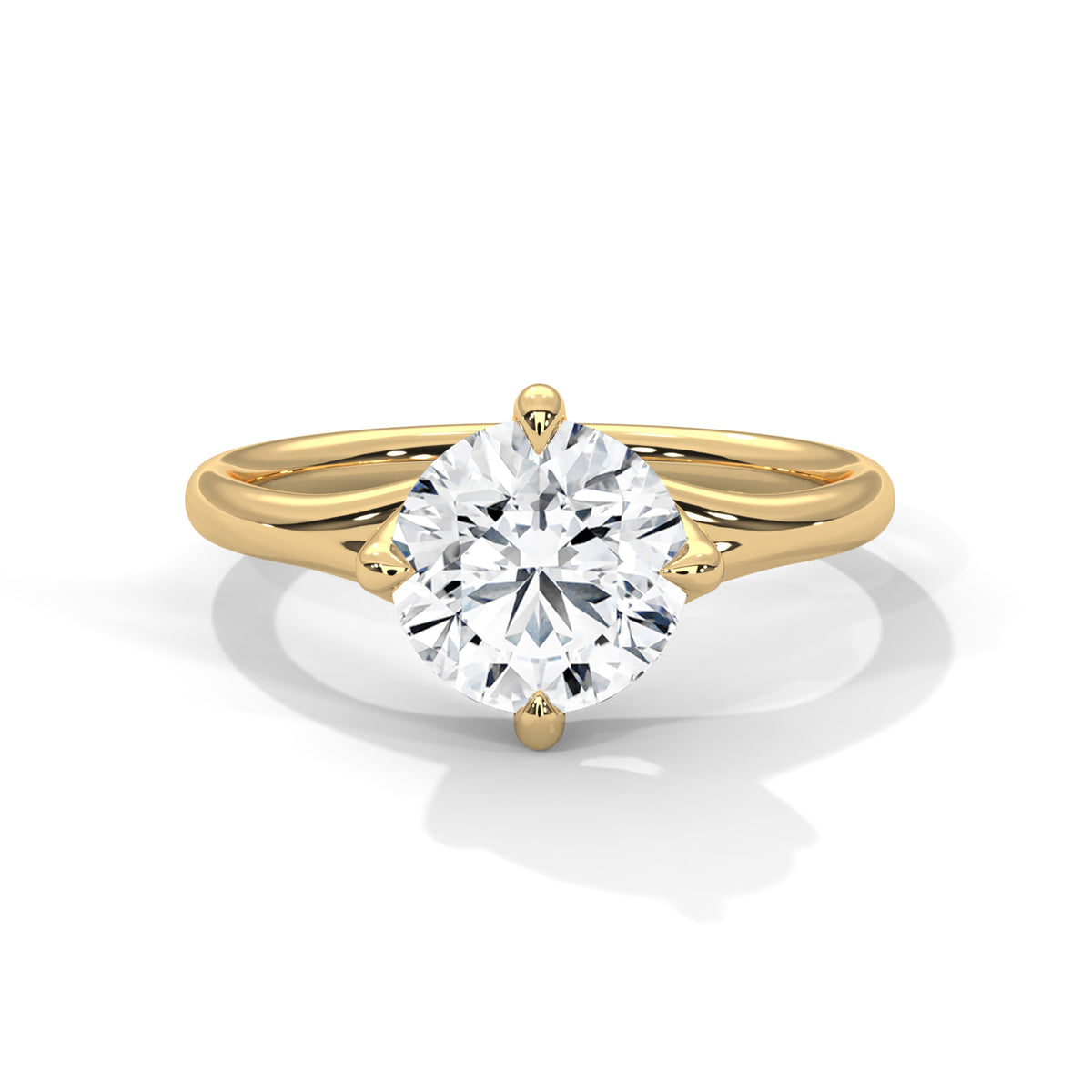 Sovereign Split Solitaire Ring