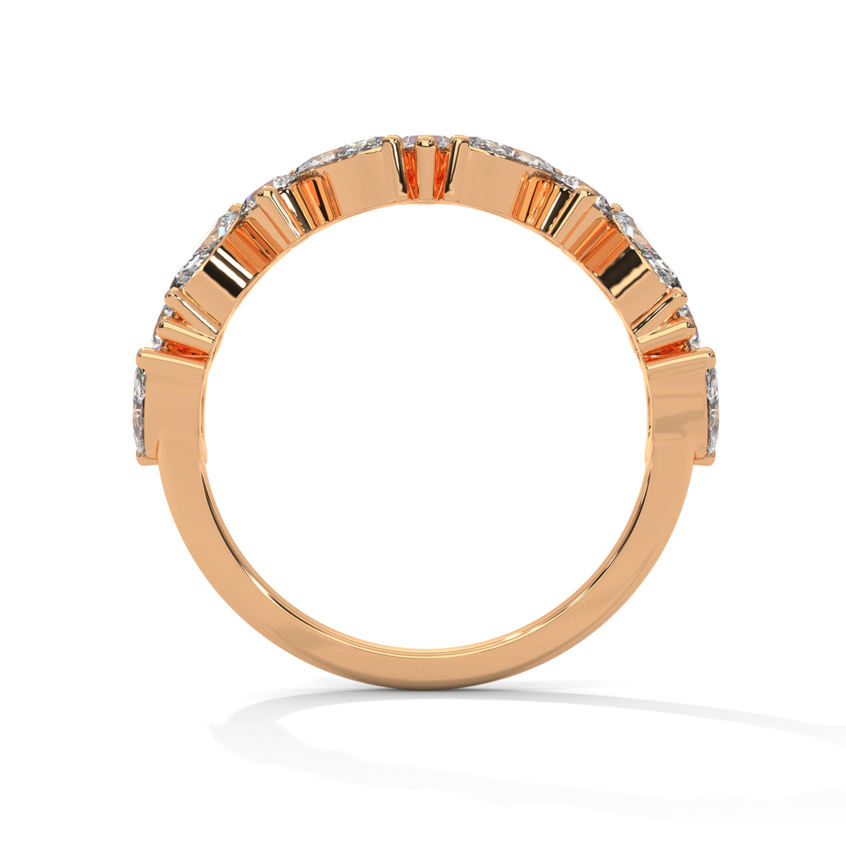 Marquise Drift Band Ring