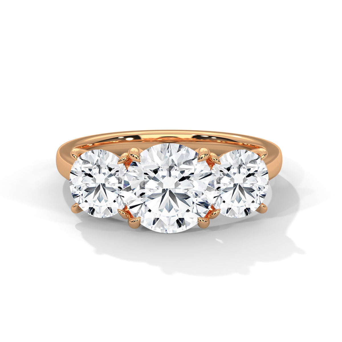 Trio Brilliance Solitaire Ring