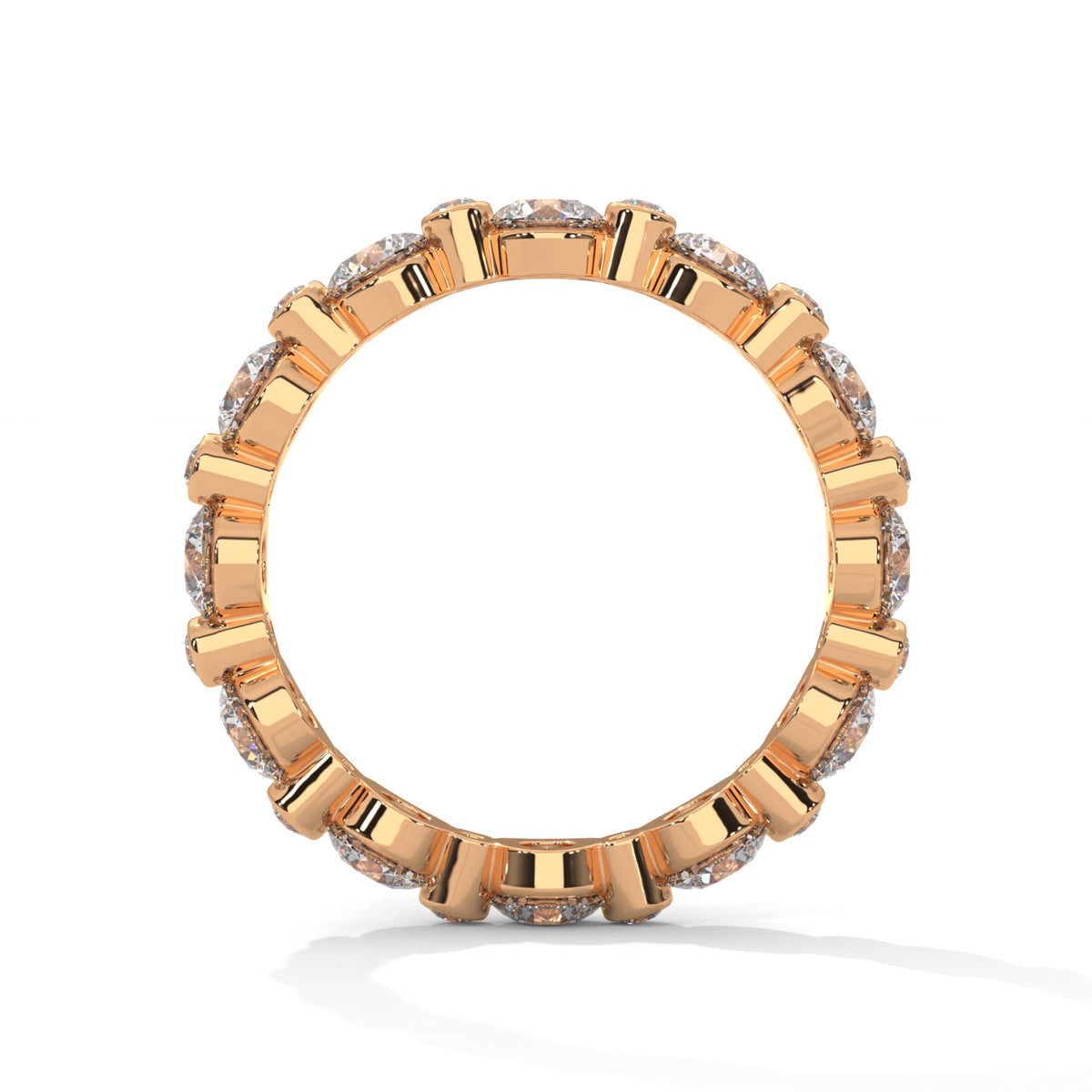 Bubble Bezel Eternity Ring