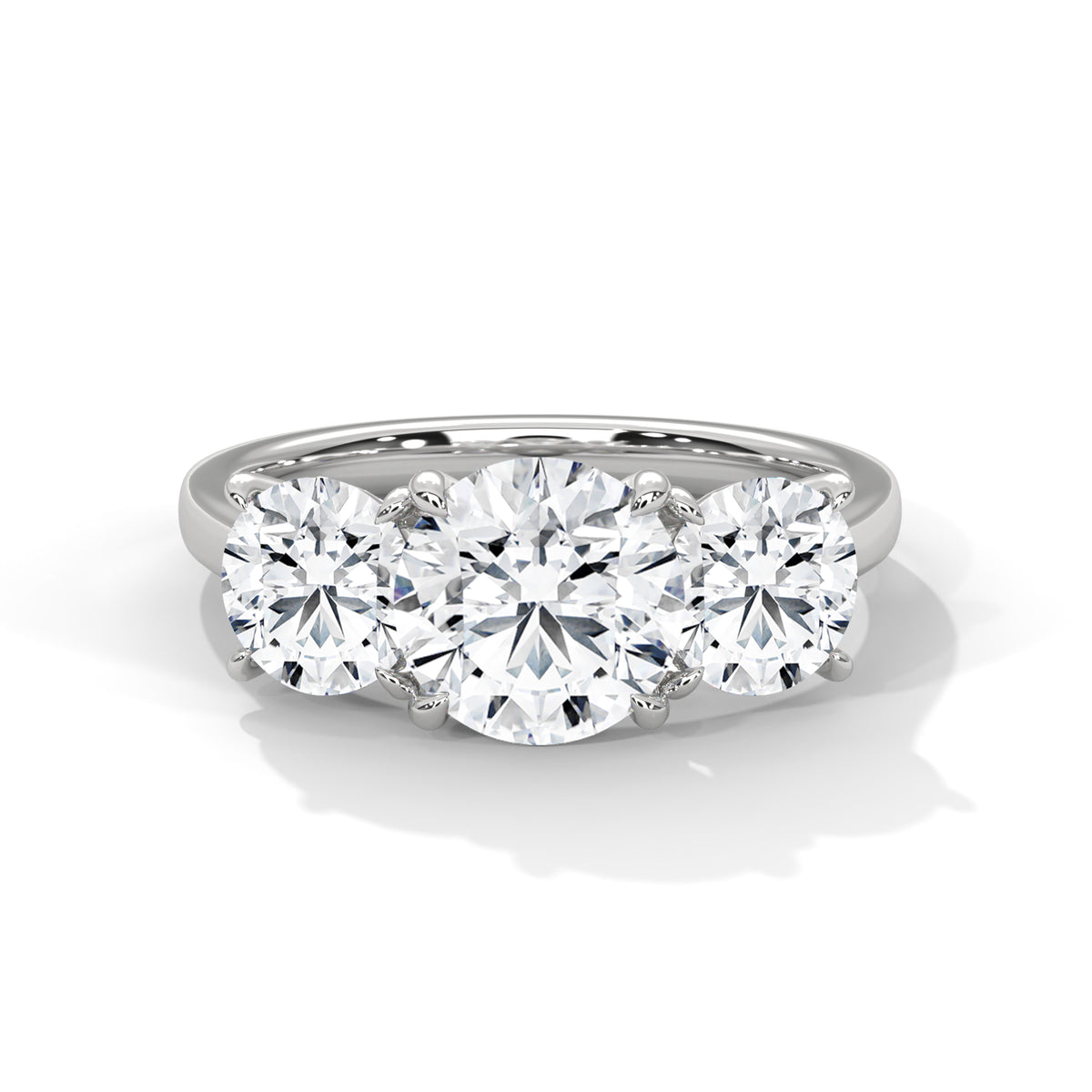 Trio Brilliance Solitaire Ring