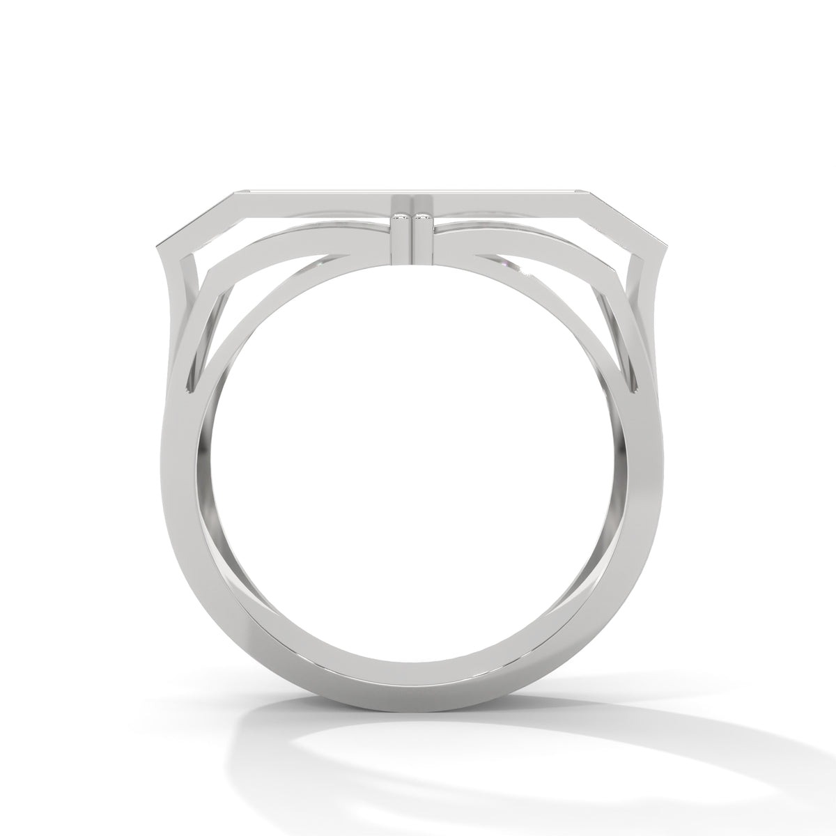 Crossvault Pavé Statement Ring