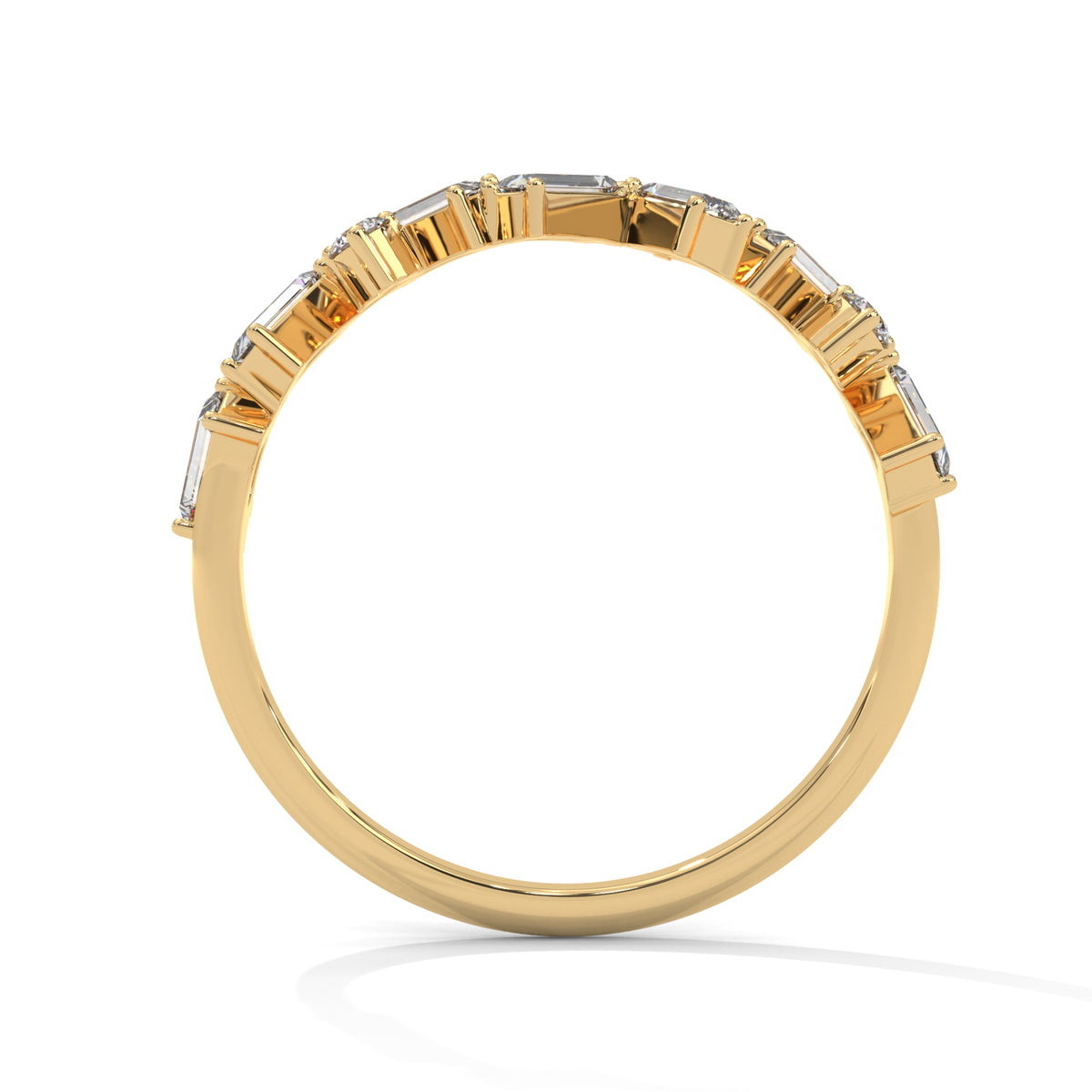 Scattered Baguette Constellation Ring