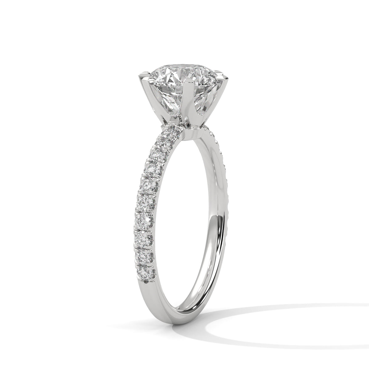 Celestial Crown Solitaire Ring