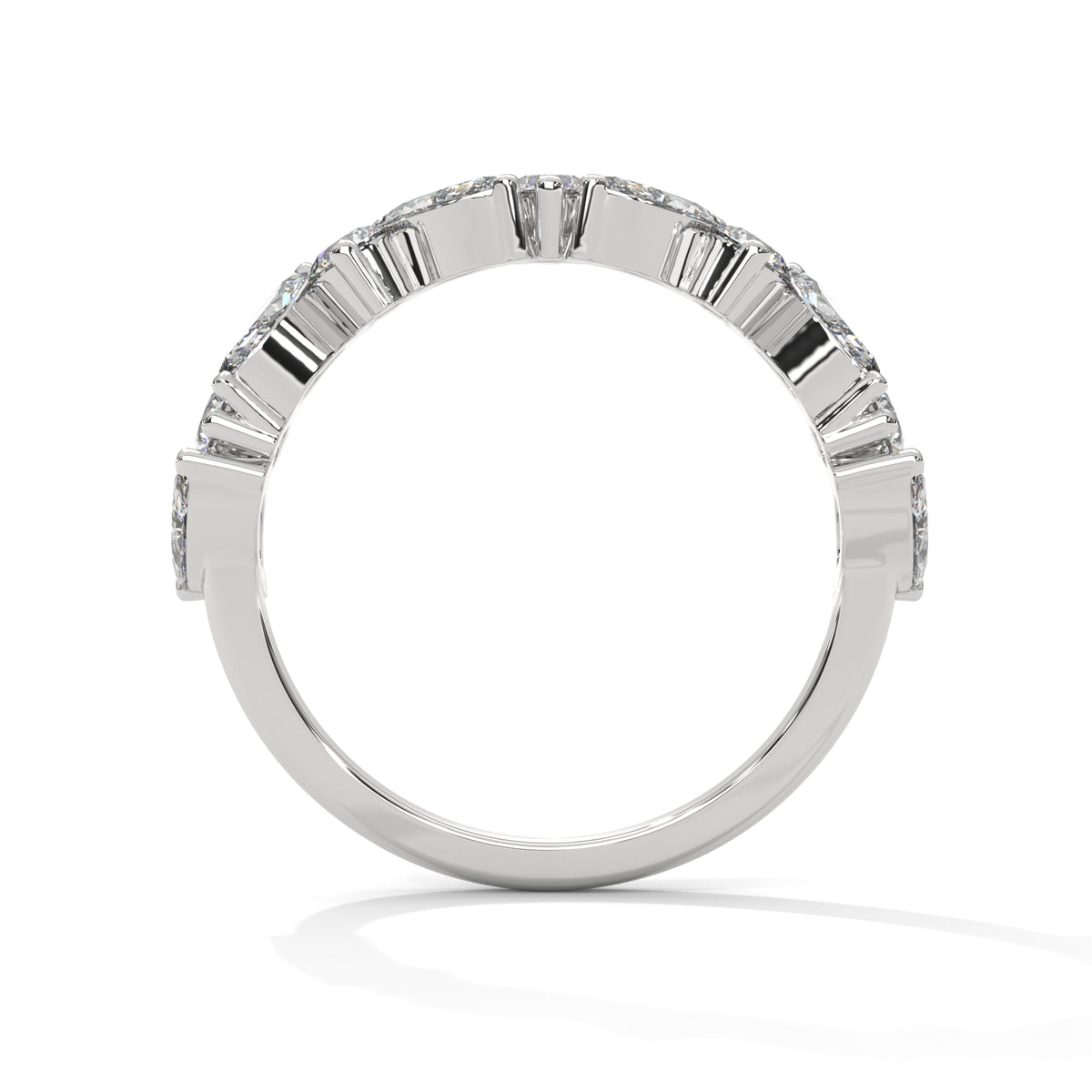 Marquise Drift Band Ring
