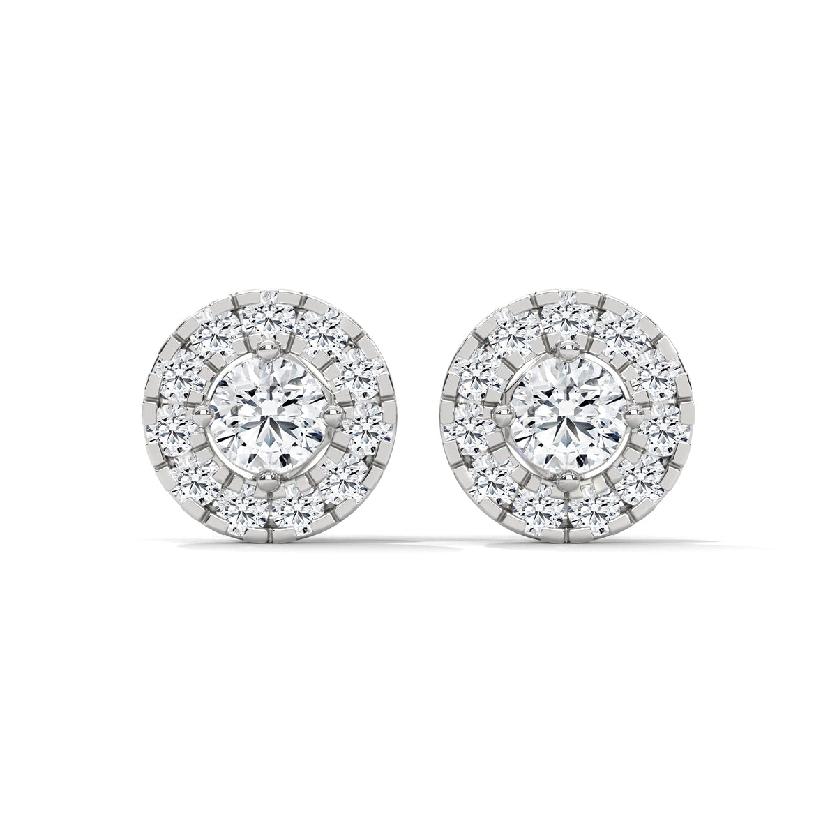 Celestial Halo Cluster Stud Earrings
