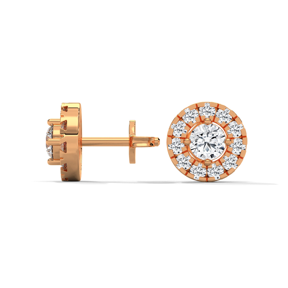 Celestial Halo Cluster Stud Earrings