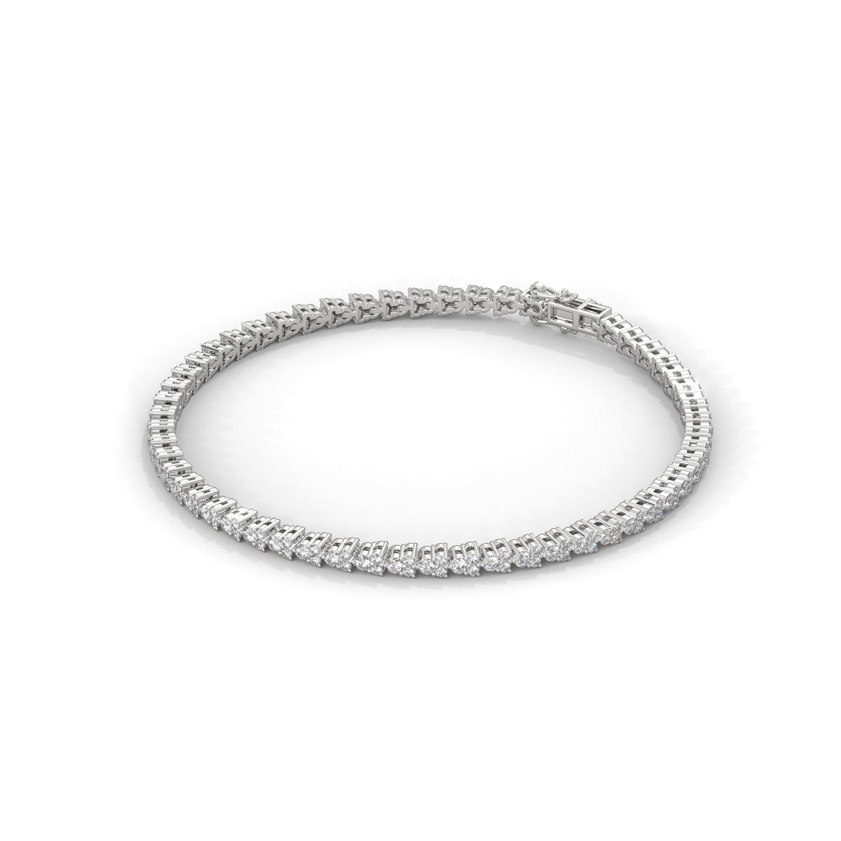 Cascading Bloom Tennis Bracelet