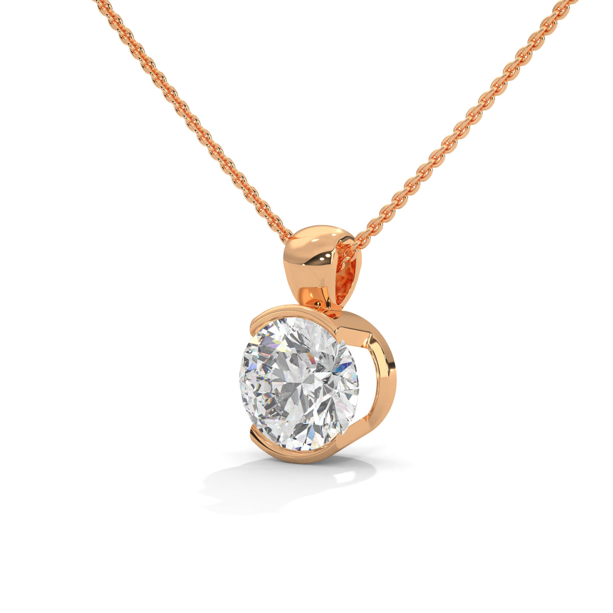 Eternal Orbit Solitaire Pendant