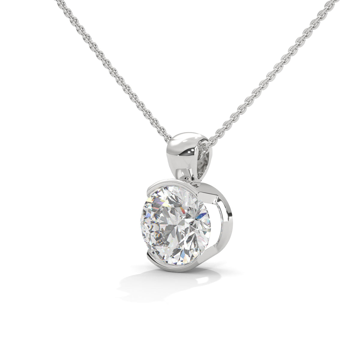 Eternal Orbit Solitaire Pendant