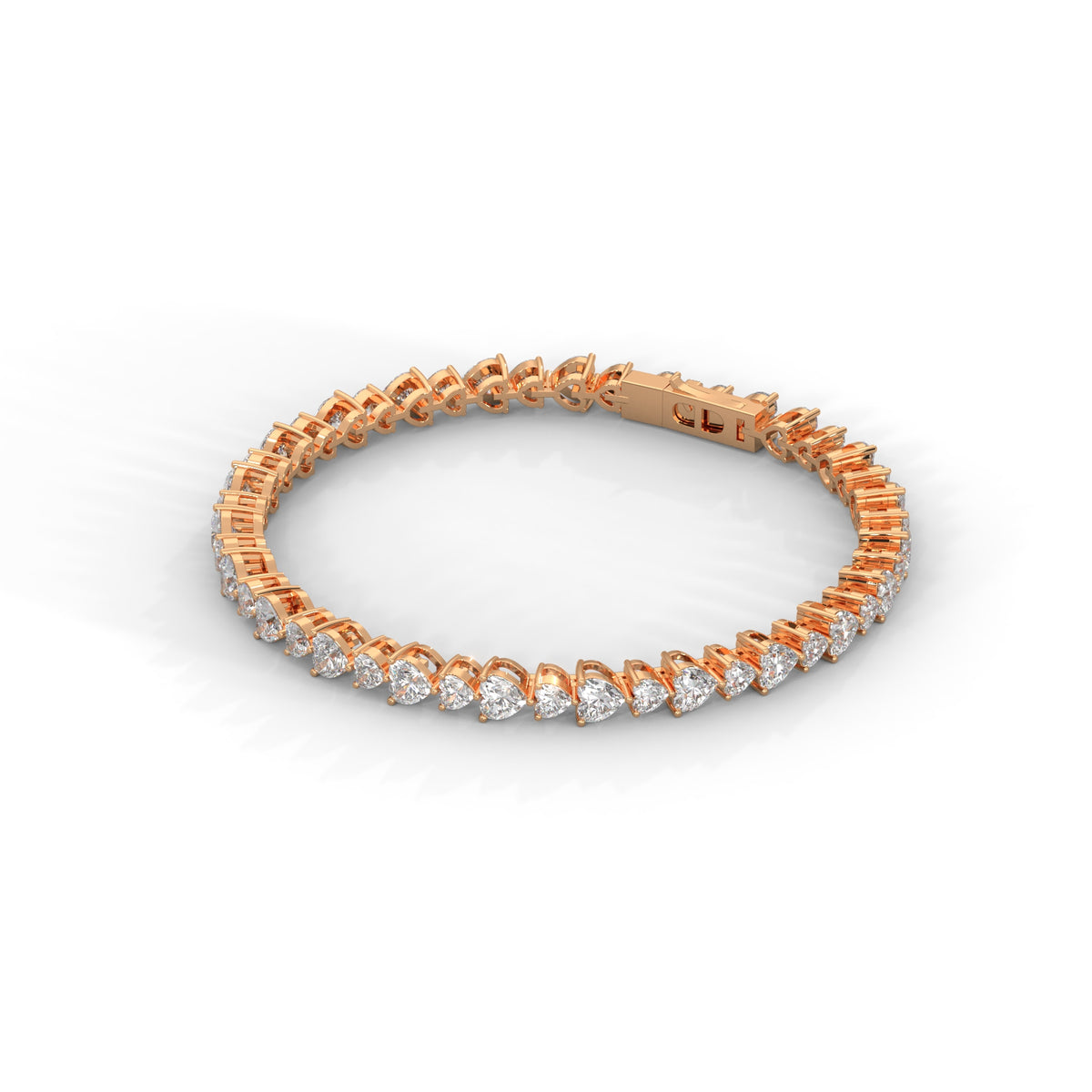 Sweetheart Row Diamond Bracelet