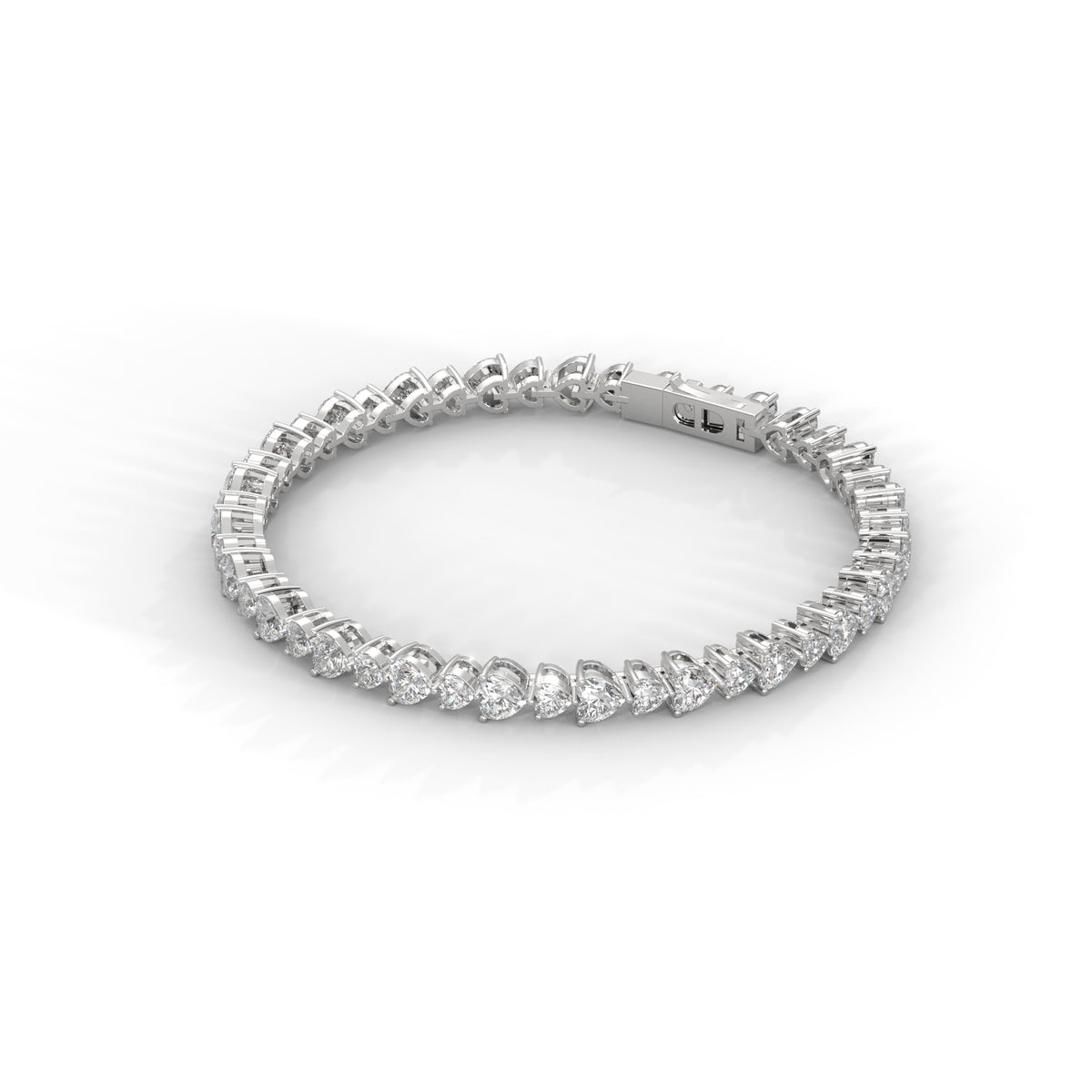 Sweetheart Row Diamond Bracelet