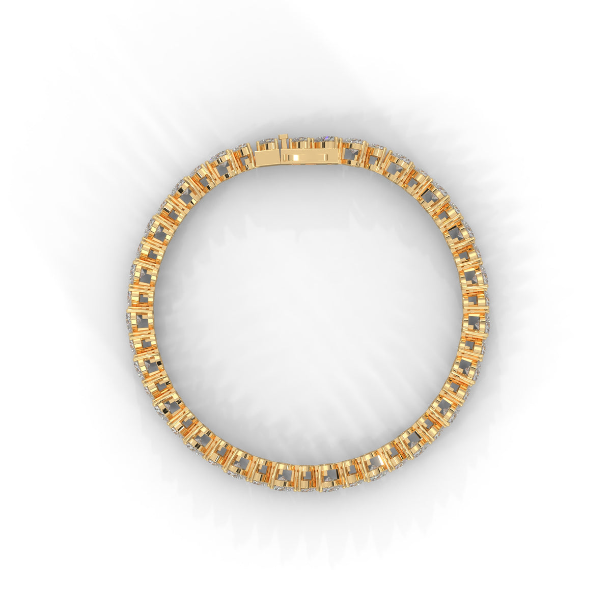 Sweetheart Row Diamond Bracelet
