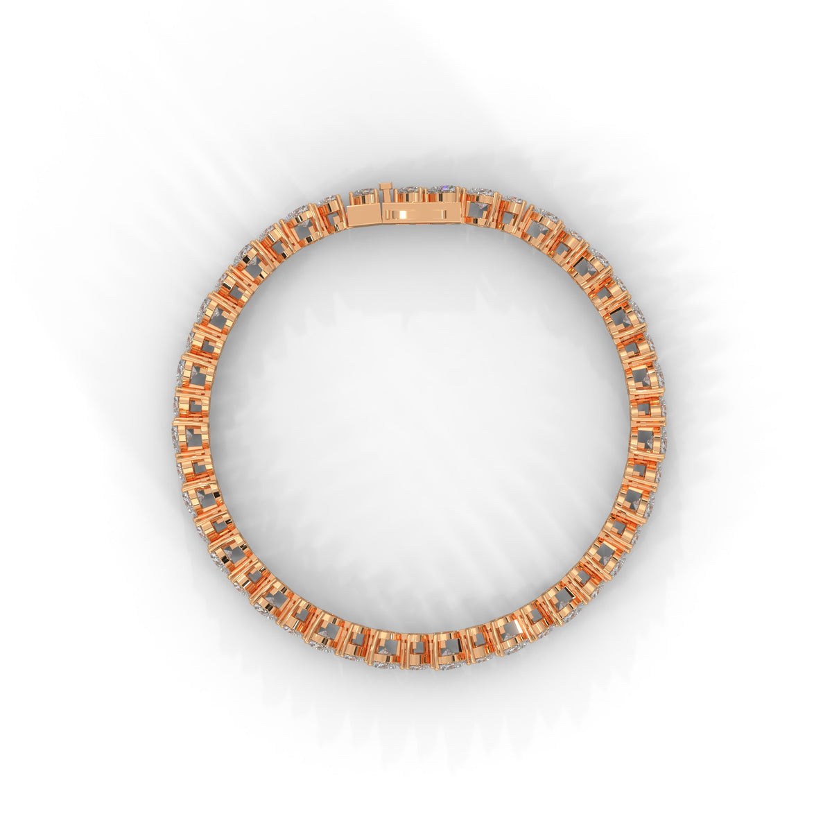 Sweetheart Row Diamond Bracelet