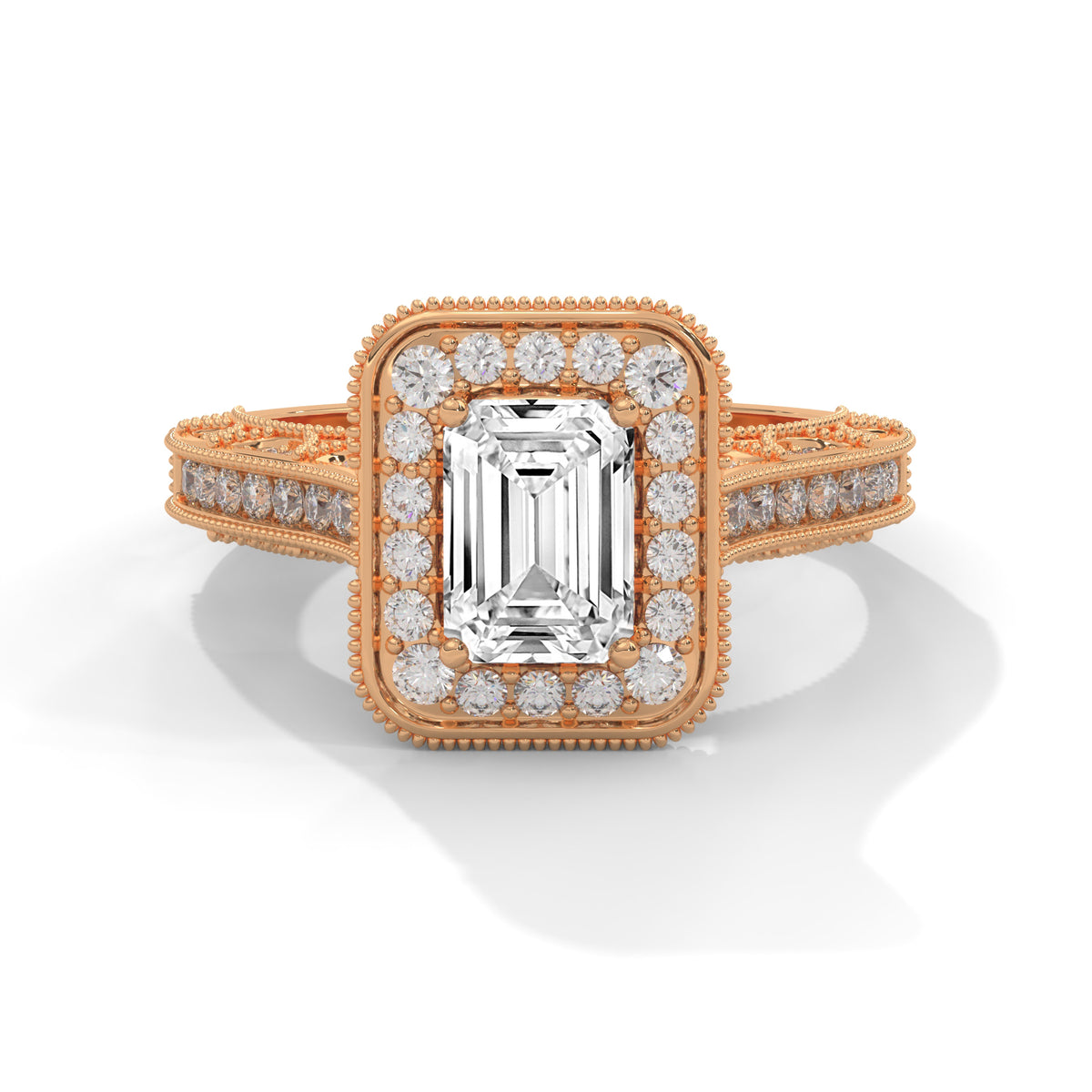 Vintage Opulence Halo Ring