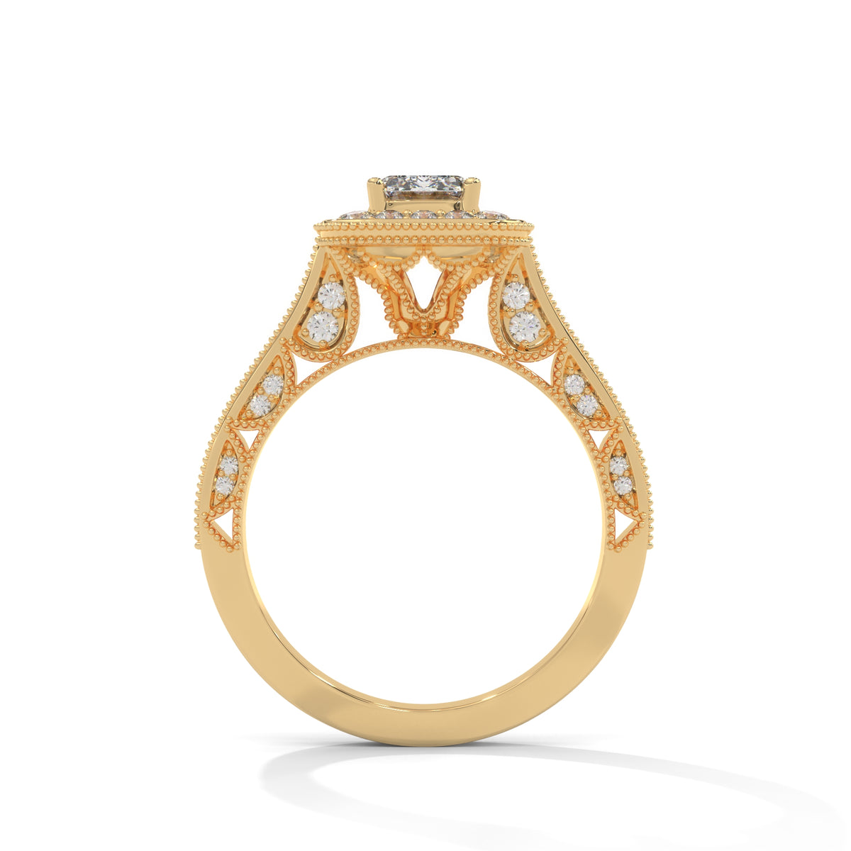 Vintage Opulence Halo Ring
