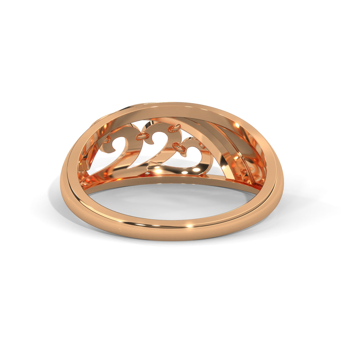 Arabesque Scroll Filigree Ring