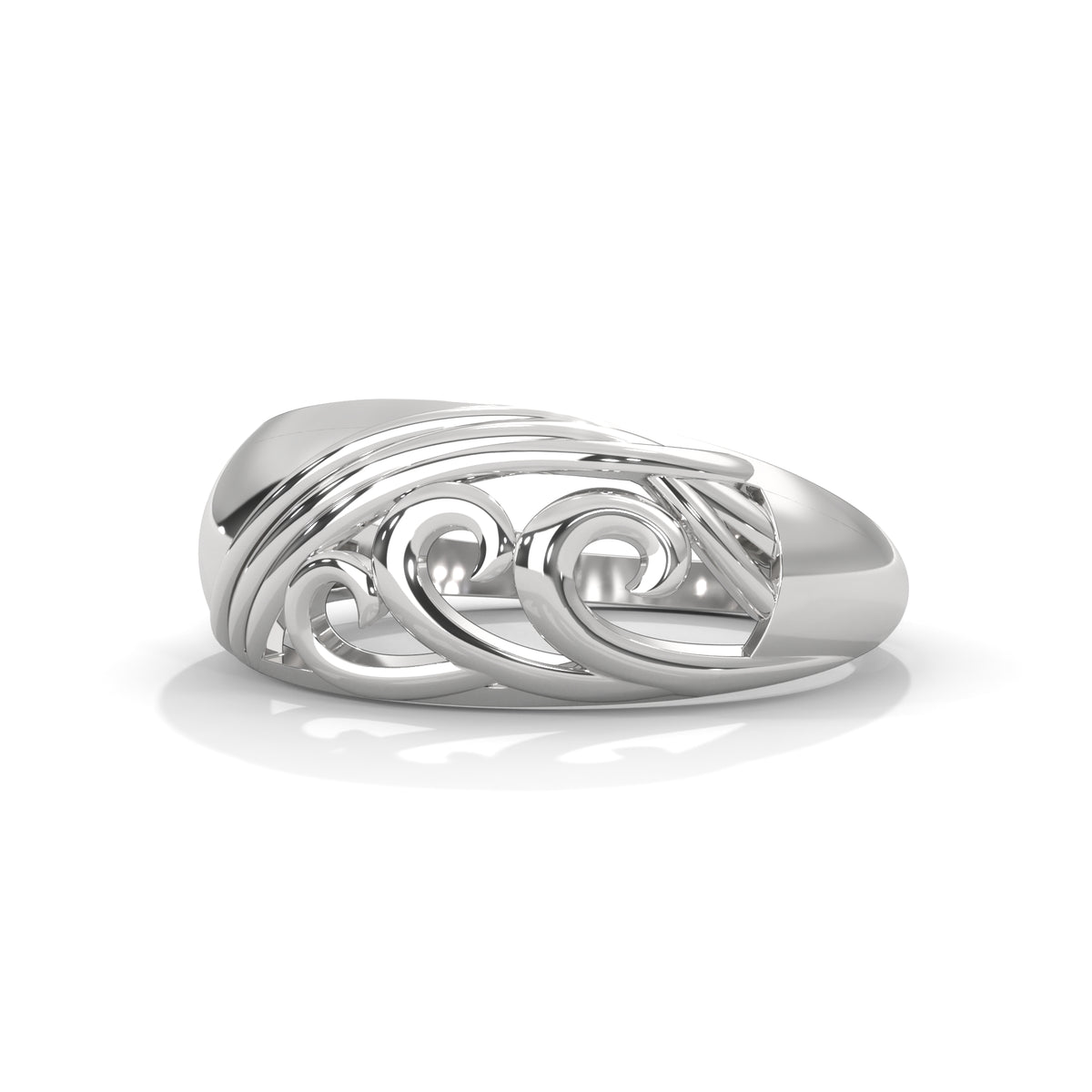Arabesque Scroll Filigree Ring