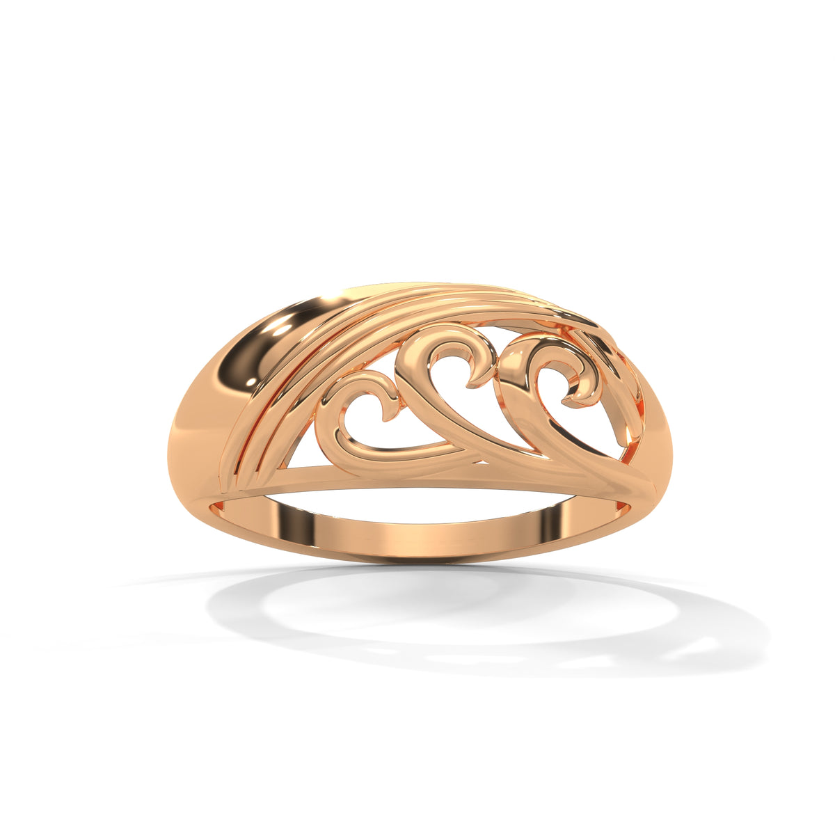 Arabesque Scroll Filigree Ring