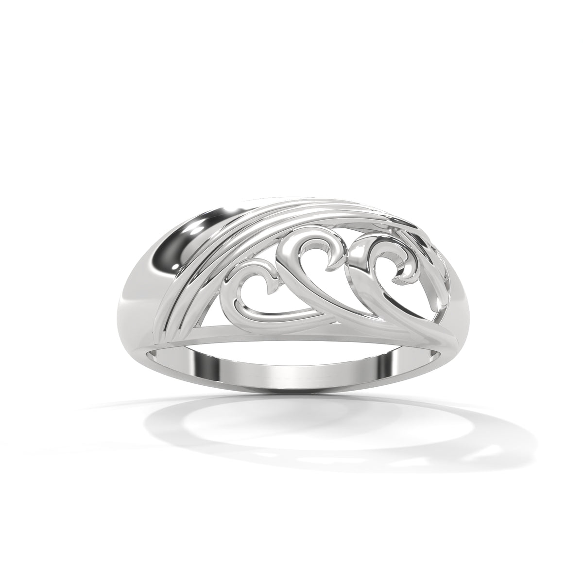 Arabesque Scroll Filigree Ring