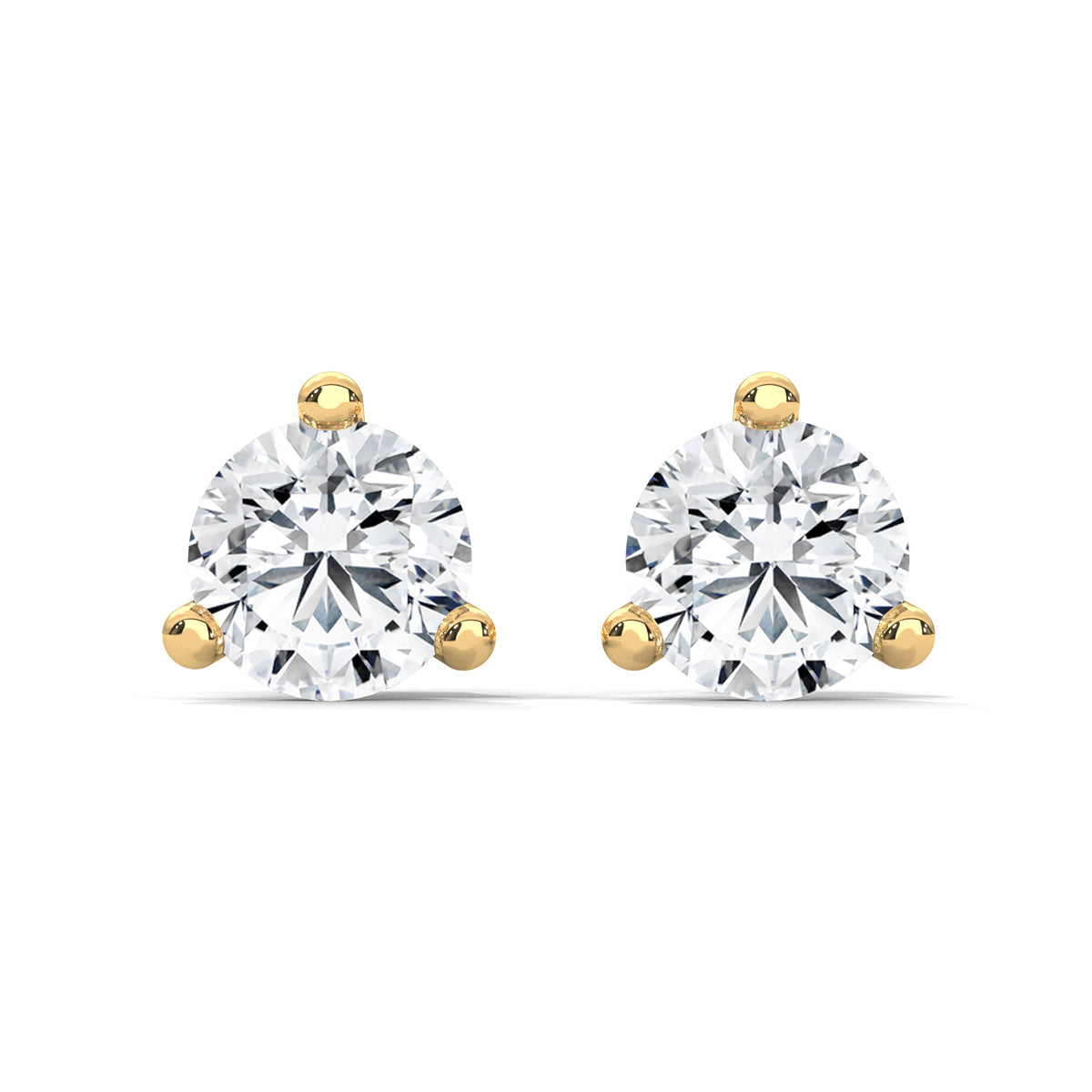 Martini Brilliance Solitaire Earrings