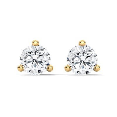 Martini Brilliance Solitaire Earrings — IGI Certified Diamond Jewellery | My Carat India