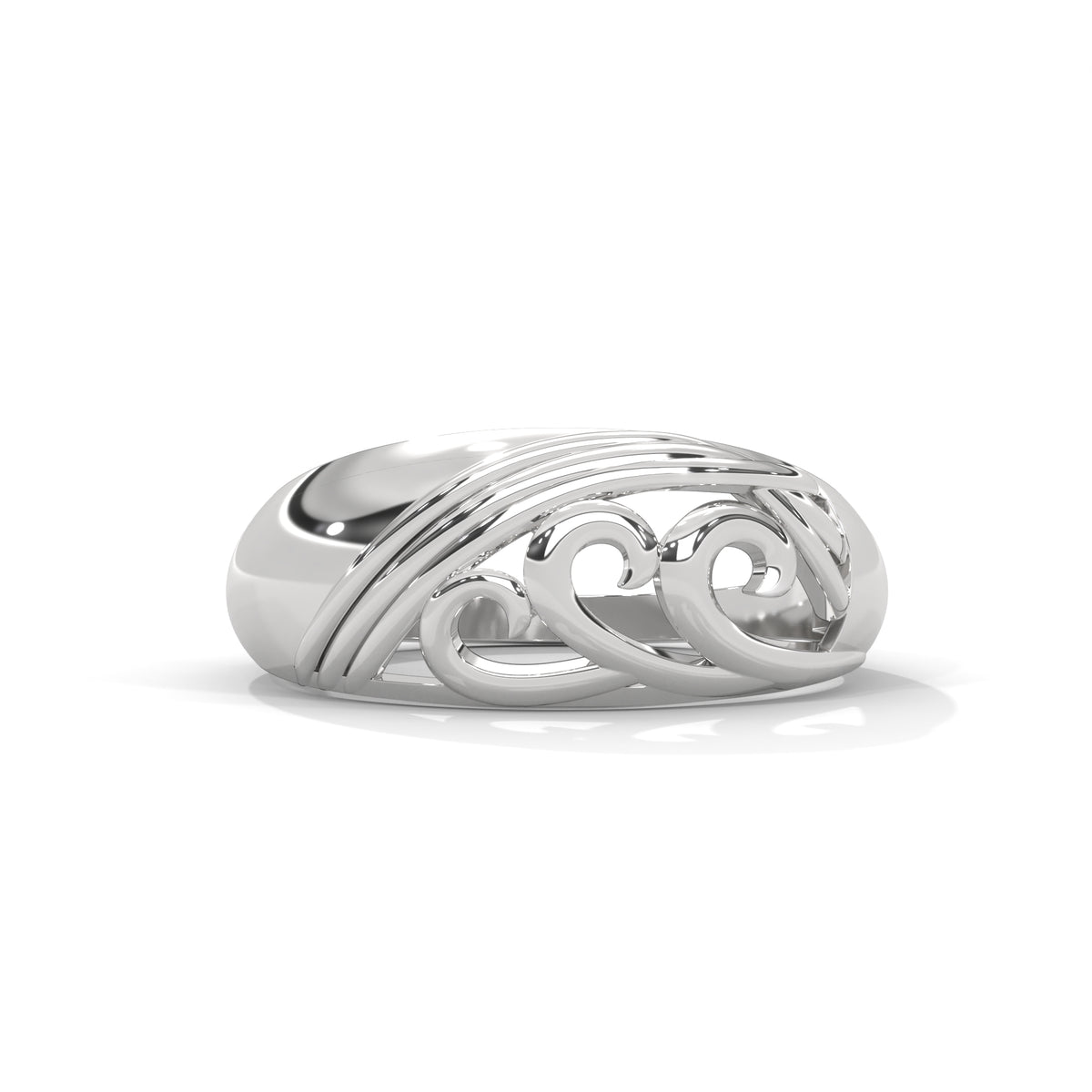 Arabesque Scroll Filigree Ring