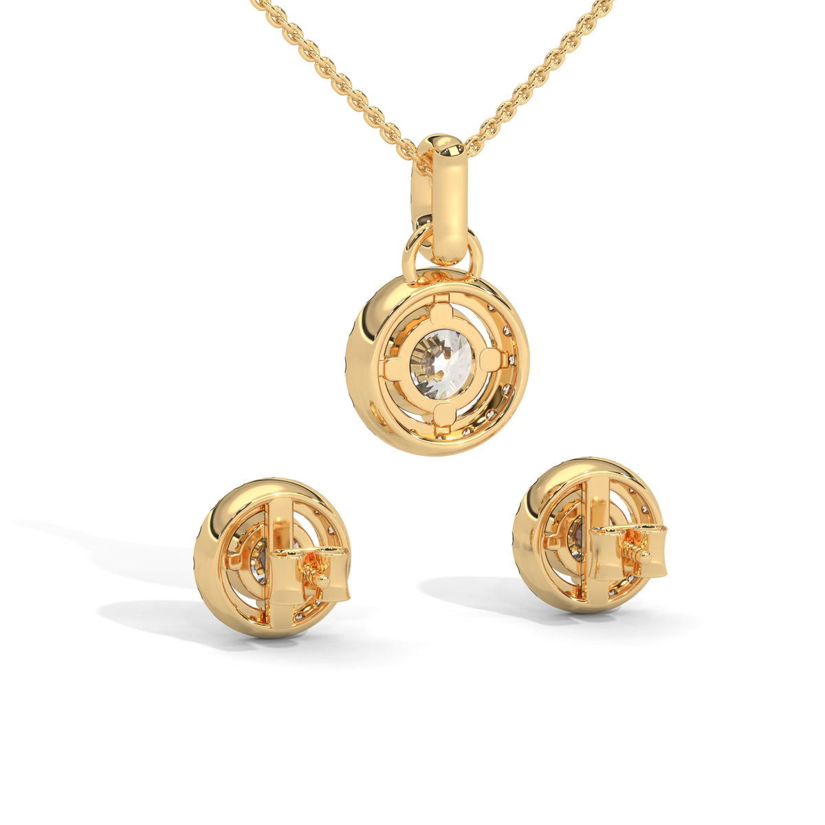 Celestial Halo Pendant Set