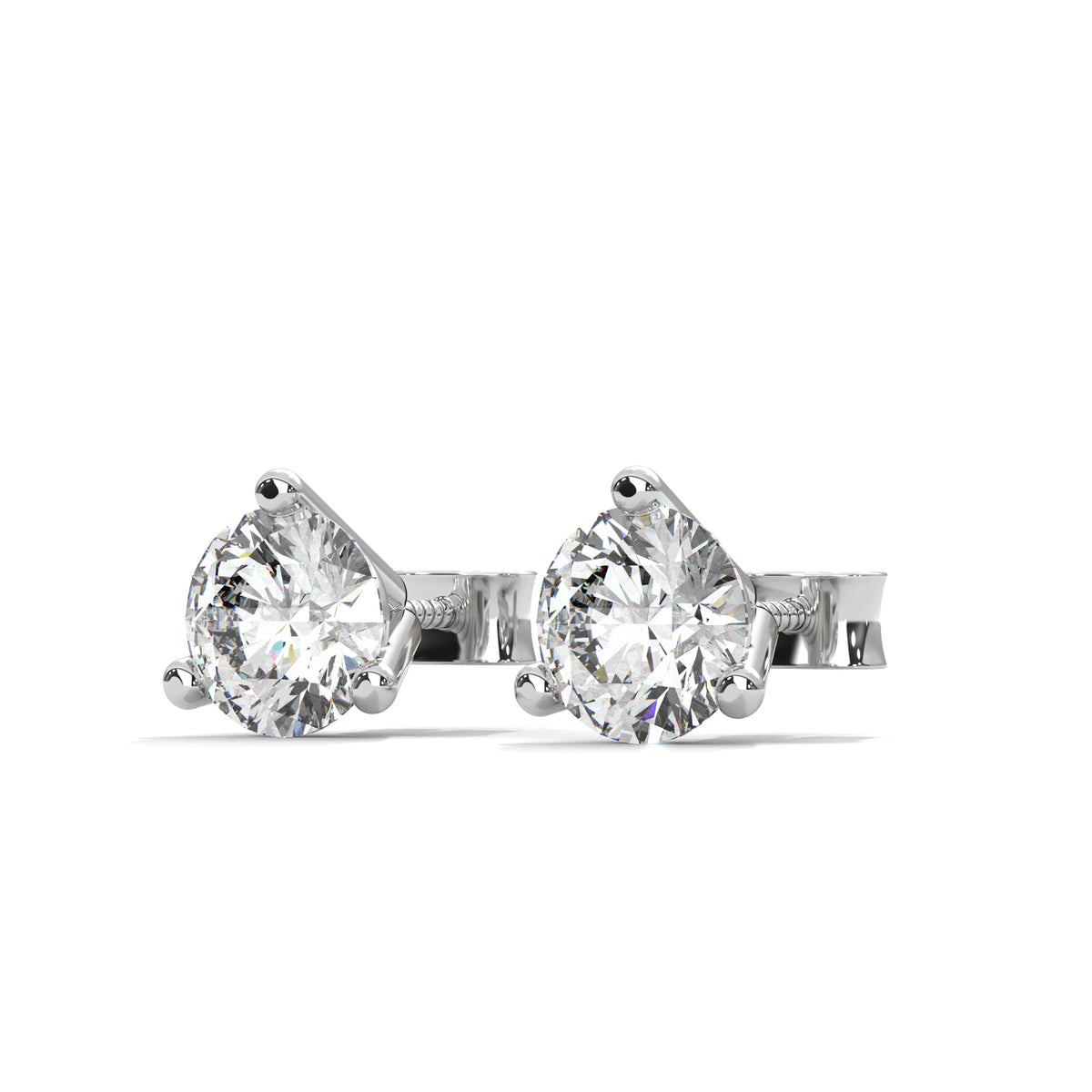 Martini Brilliance Solitaire Earrings