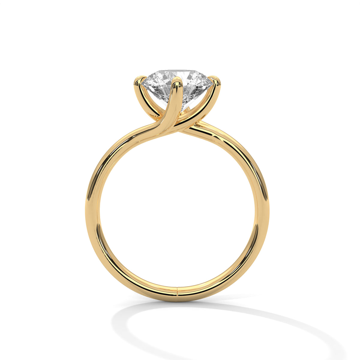 Bypass Embrace Solitaire Ring