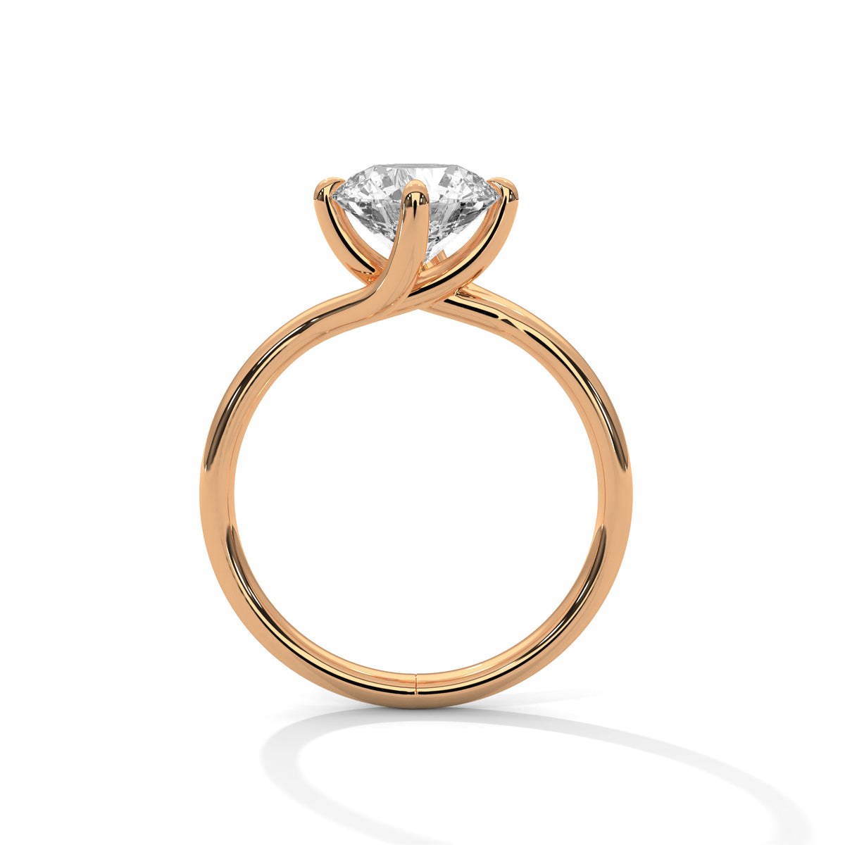 Bypass Embrace Solitaire Ring