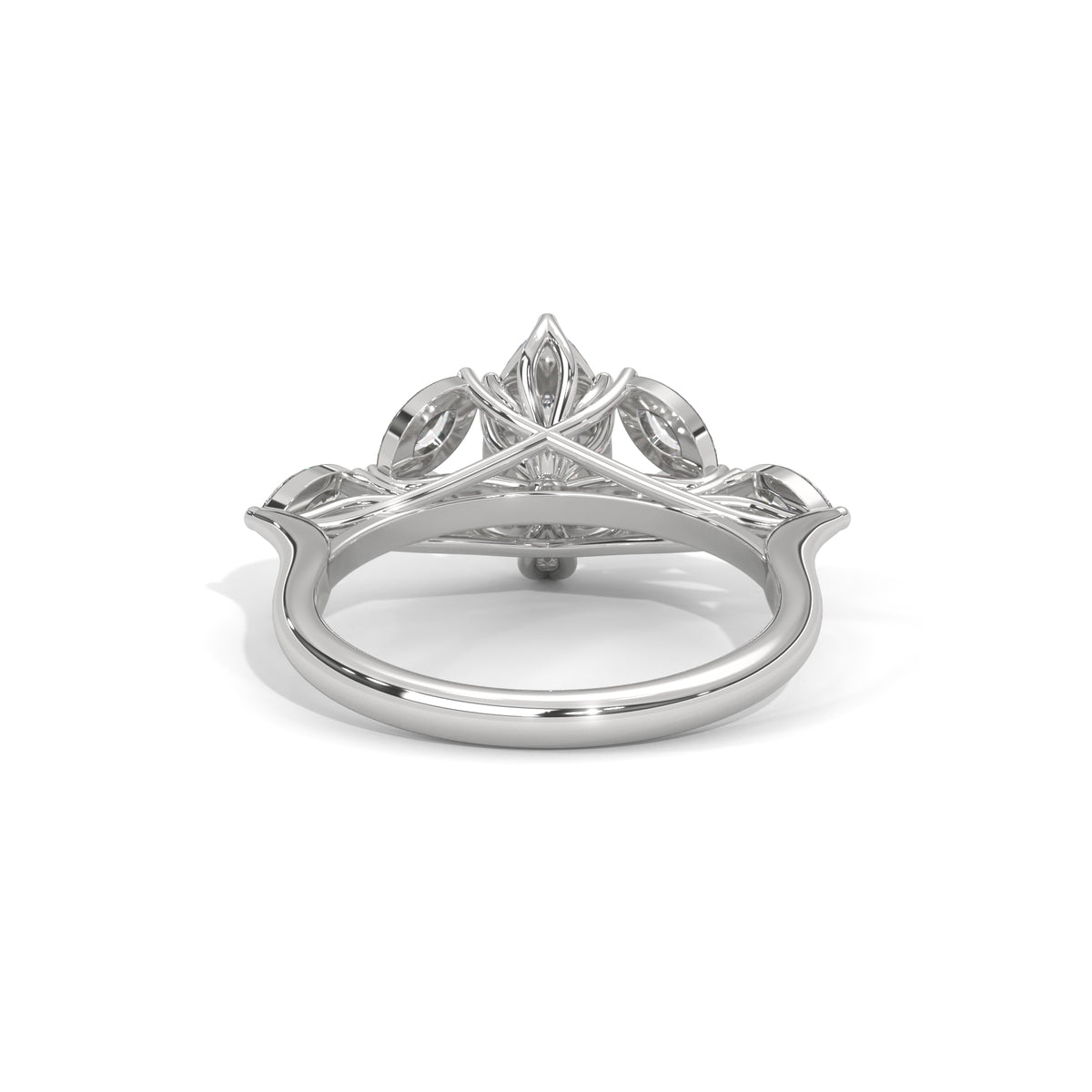 Marquise Bloom Cluster Ring