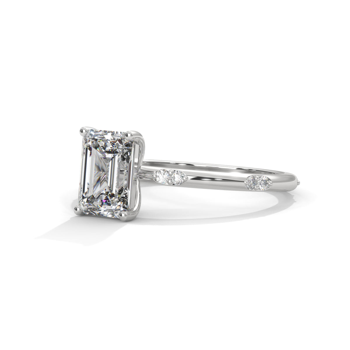 Emerald Grace Solitaire Ring