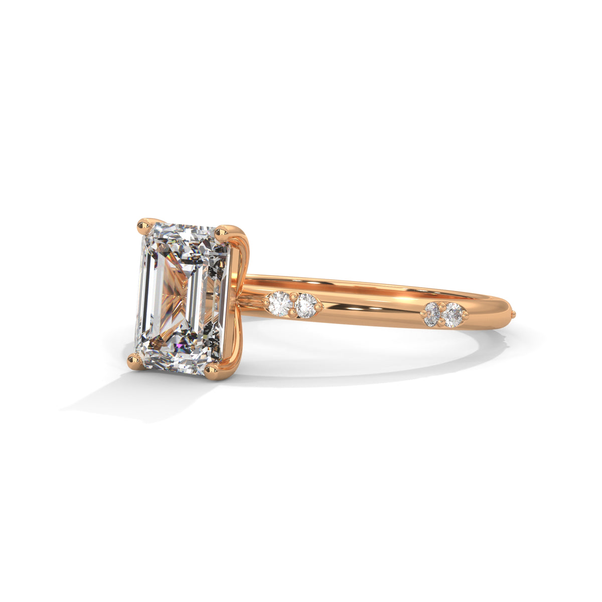 Emerald Grace Solitaire Ring