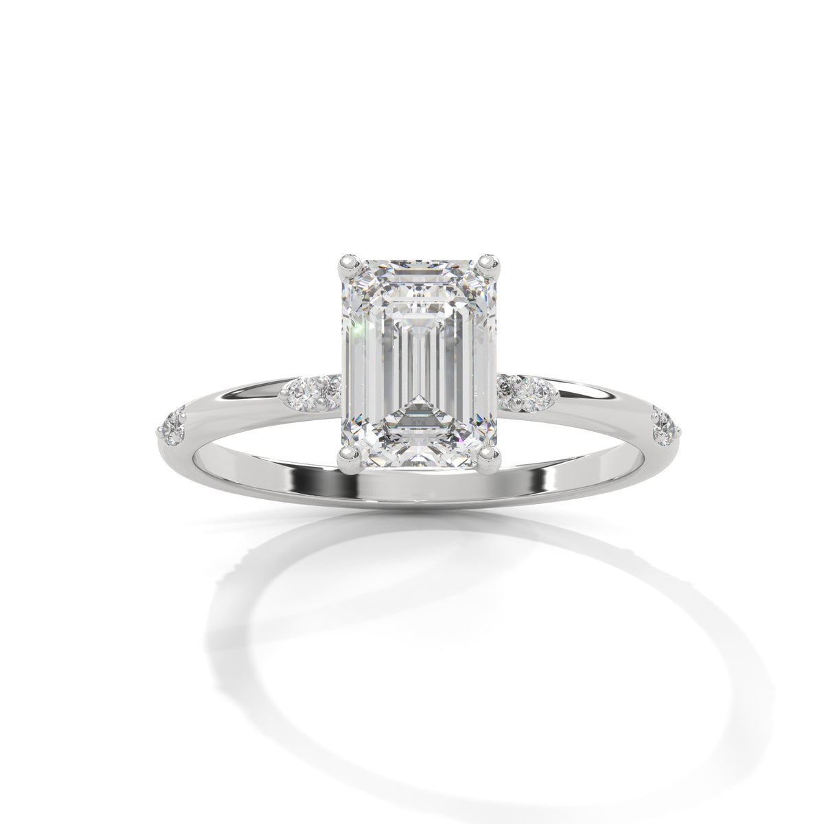 Emerald Grace Solitaire Ring