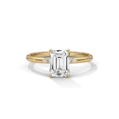 Emerald Grace Solitaire Ring — IGI Certified Diamond Jewellery | My Carat India
