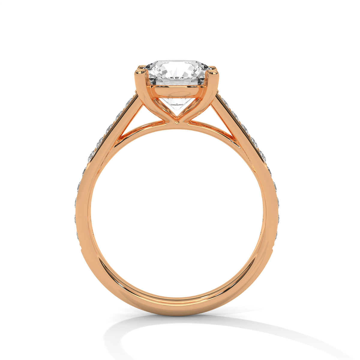 Crowned Brilliance Solitaire Ring