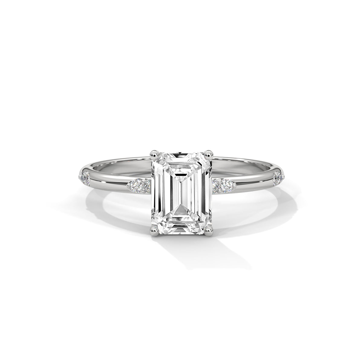 Emerald Grace Solitaire Ring