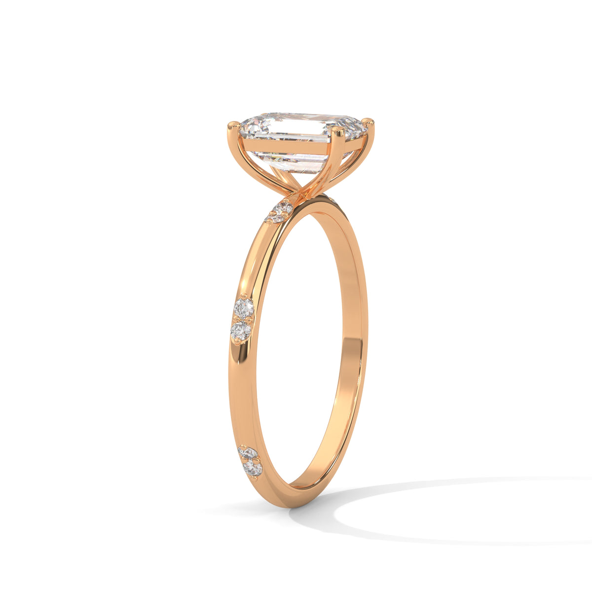 Emerald Grace Solitaire Ring