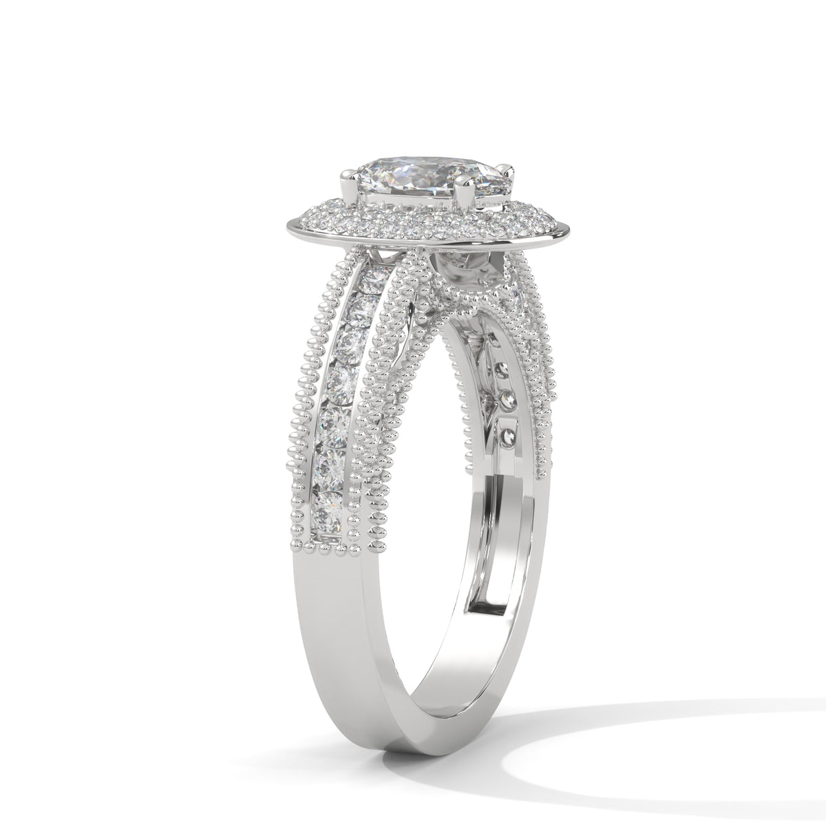 Celestial Bloom Halo Ring