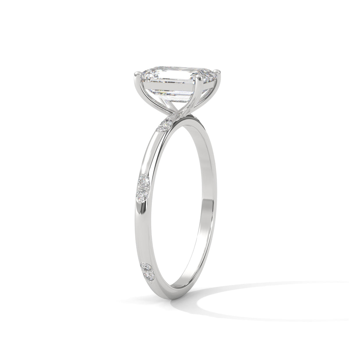Emerald Grace Solitaire Ring