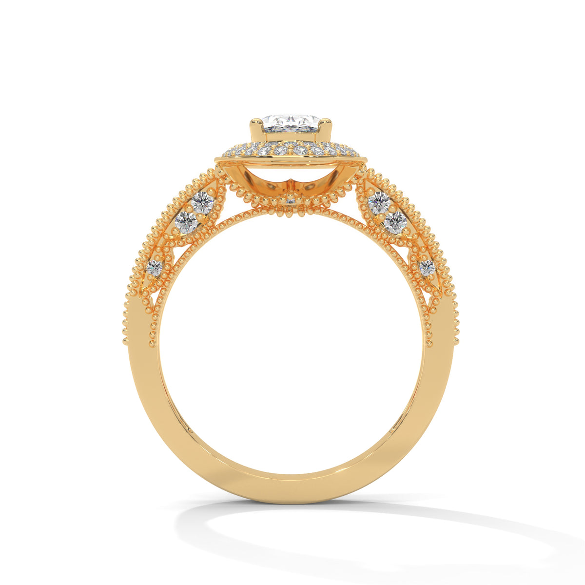 Celestial Bloom Halo Ring