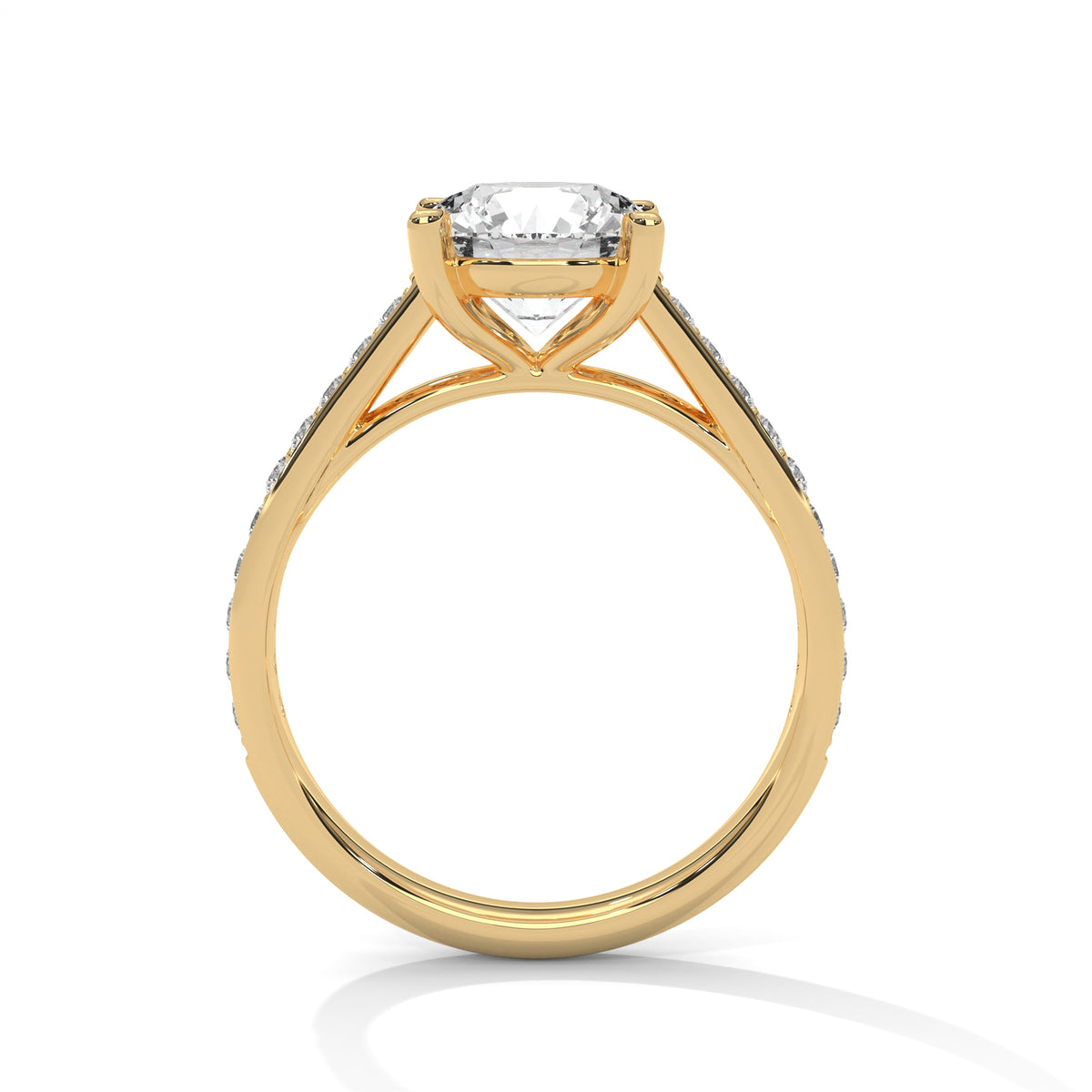 Crowned Brilliance Solitaire Ring