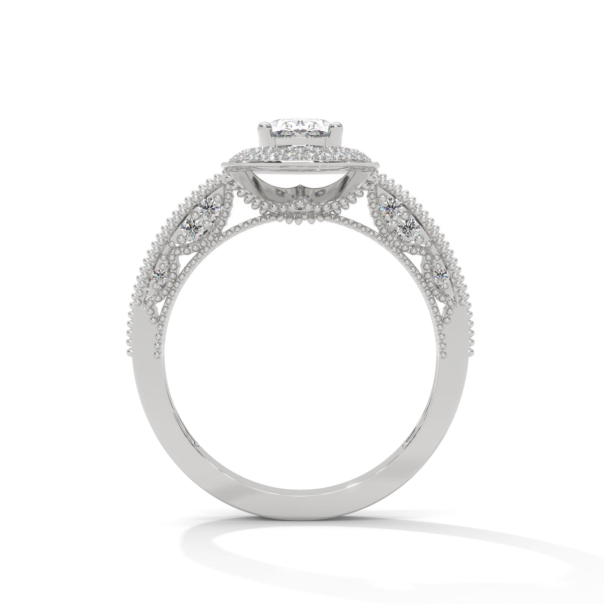 Celestial Bloom Halo Ring
