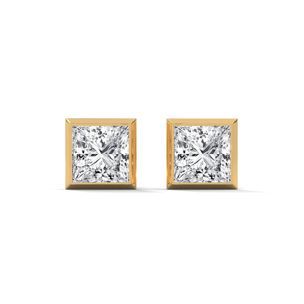 Regal Frame Solitaire Earrings