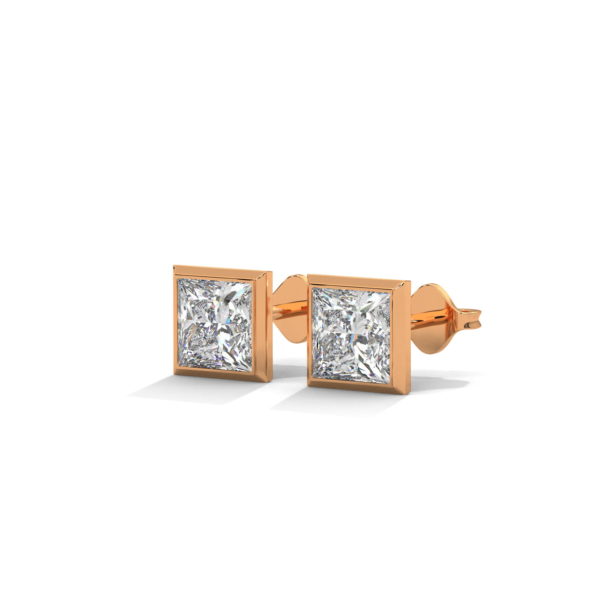 Regal Frame Solitaire Earrings